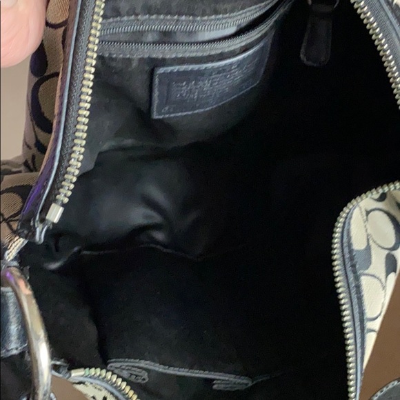 Coach black signature hobo handbag - Picture 4 of 5